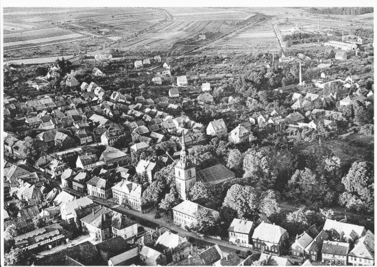 Luftbild Elze von Westen 1955